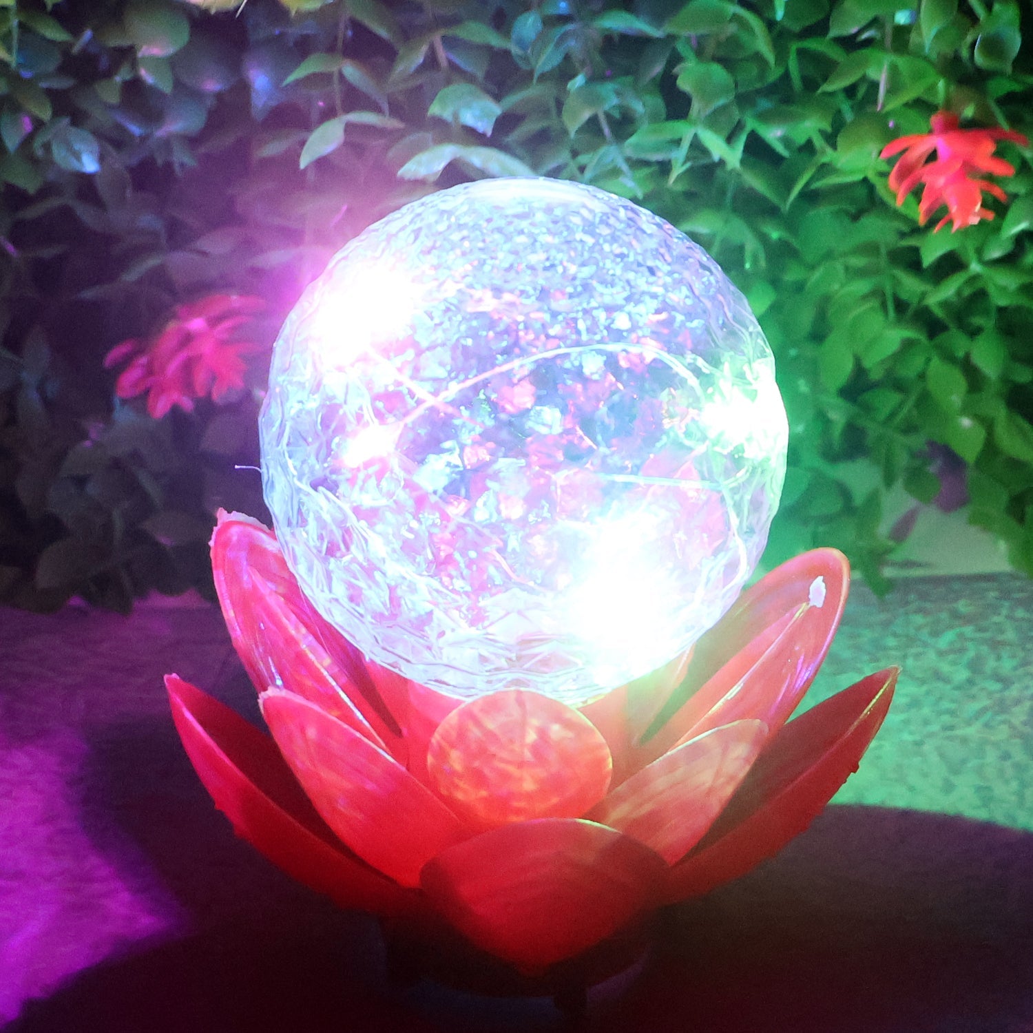 Crystal Ball Lotus LED Decorative Light (1 Pc) Crystal Ball Lotus LED Decorative Light (1 Pc)